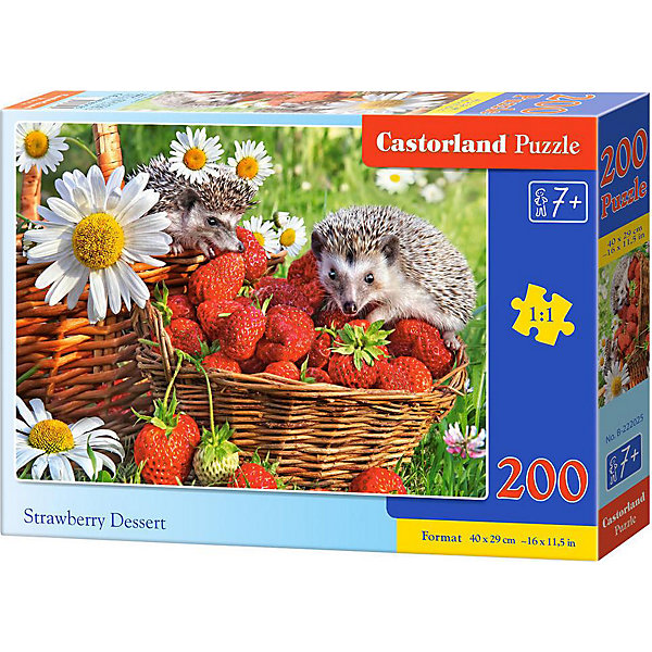 

Пазл Castorland Premium "Клубника и ежики", 200 деталей
