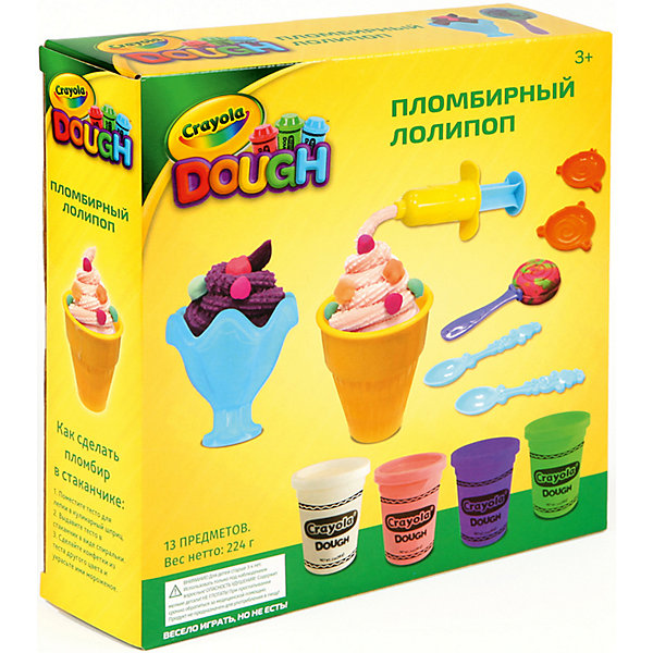 

Набор для лепки из теста Crayola "Пломбирный лолипоп, Набор для лепки из теста Crayola "Пломбирный лолипоп"