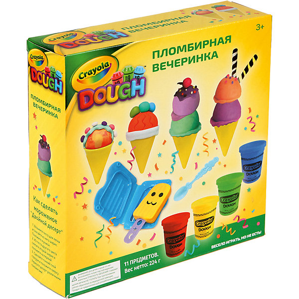 

Набор для лепки из теста Crayola "Пломбирная вечеринка, Набор для лепки из теста Crayola "Пломбирная вечеринка"