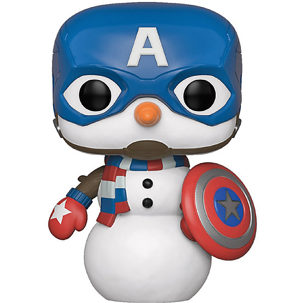 Funko Фигурка Funko POP! Bobble: Marvel: Рождественский Капитан Америка, 43335 Funko Фигурка Funko POP! Bobble: Marvel: Рождественский Капитан Америка, 43335