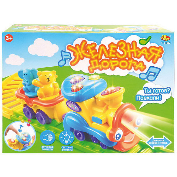 

Железная дорога Abtoys для малышей, с музыкой и светом, Разноцветный