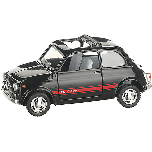 фото Коллекционная машинка Serinity Toys Fiat 500, чёрная