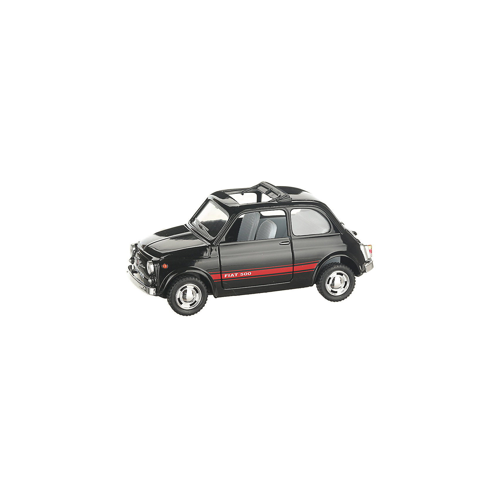 фото Коллекционная машинка Serinity Toys Fiat 500, чёрная