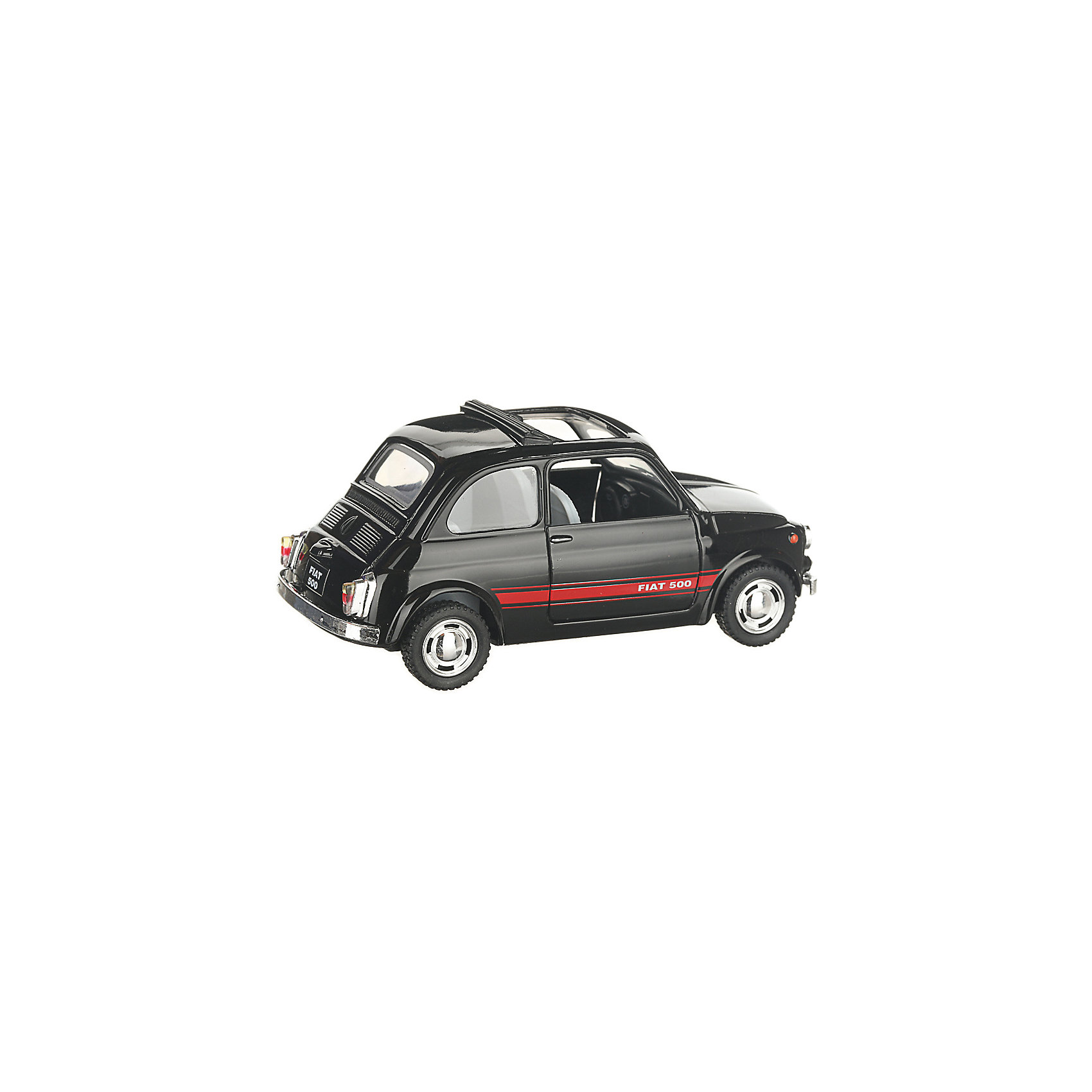 фото Коллекционная машинка Serinity Toys Fiat 500, чёрная