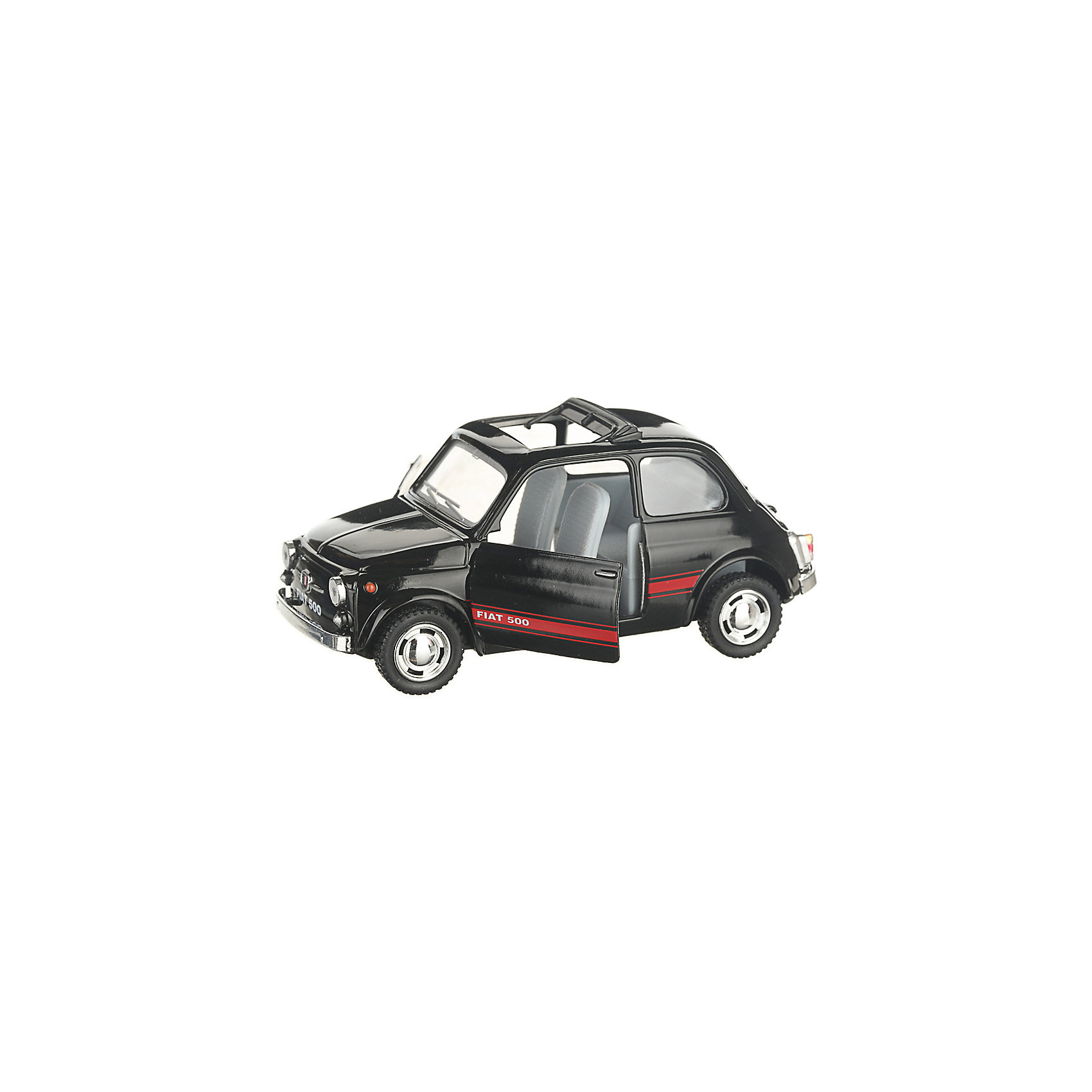 фото Коллекционная машинка Serinity Toys Fiat 500, чёрная