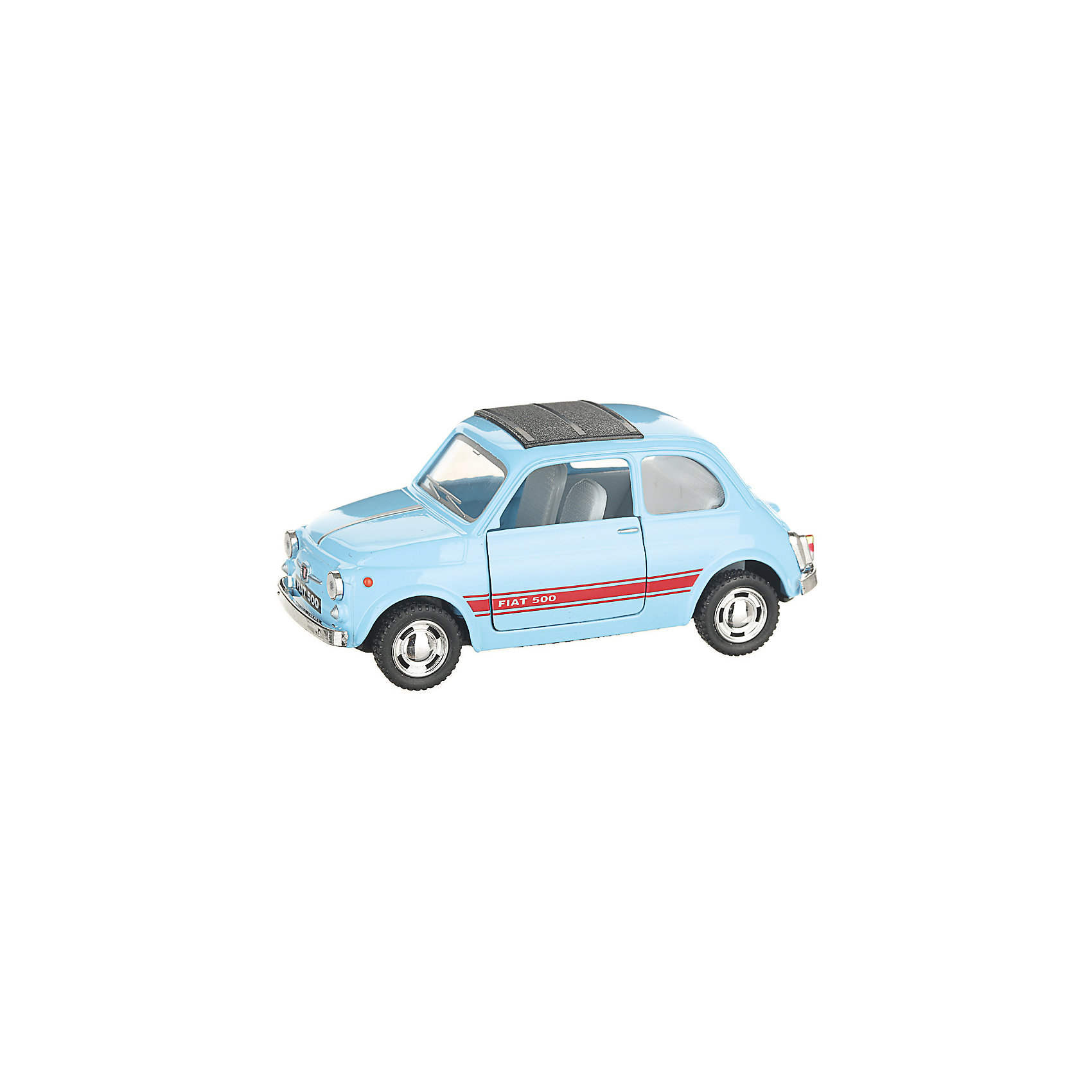 фото Коллекционная машинка Serinity Toys Fiat 500, голубая