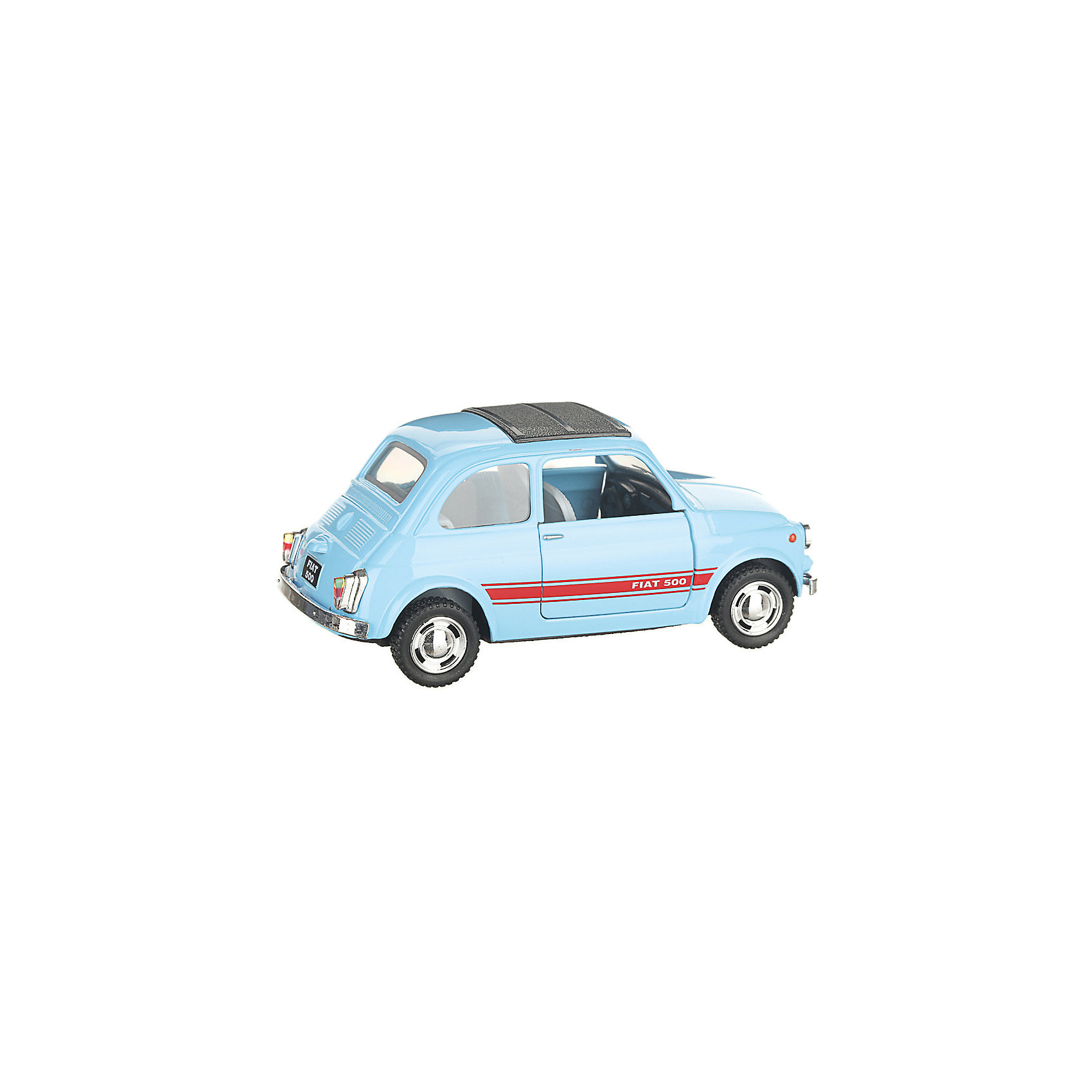 фото Коллекционная машинка Serinity Toys Fiat 500, голубая