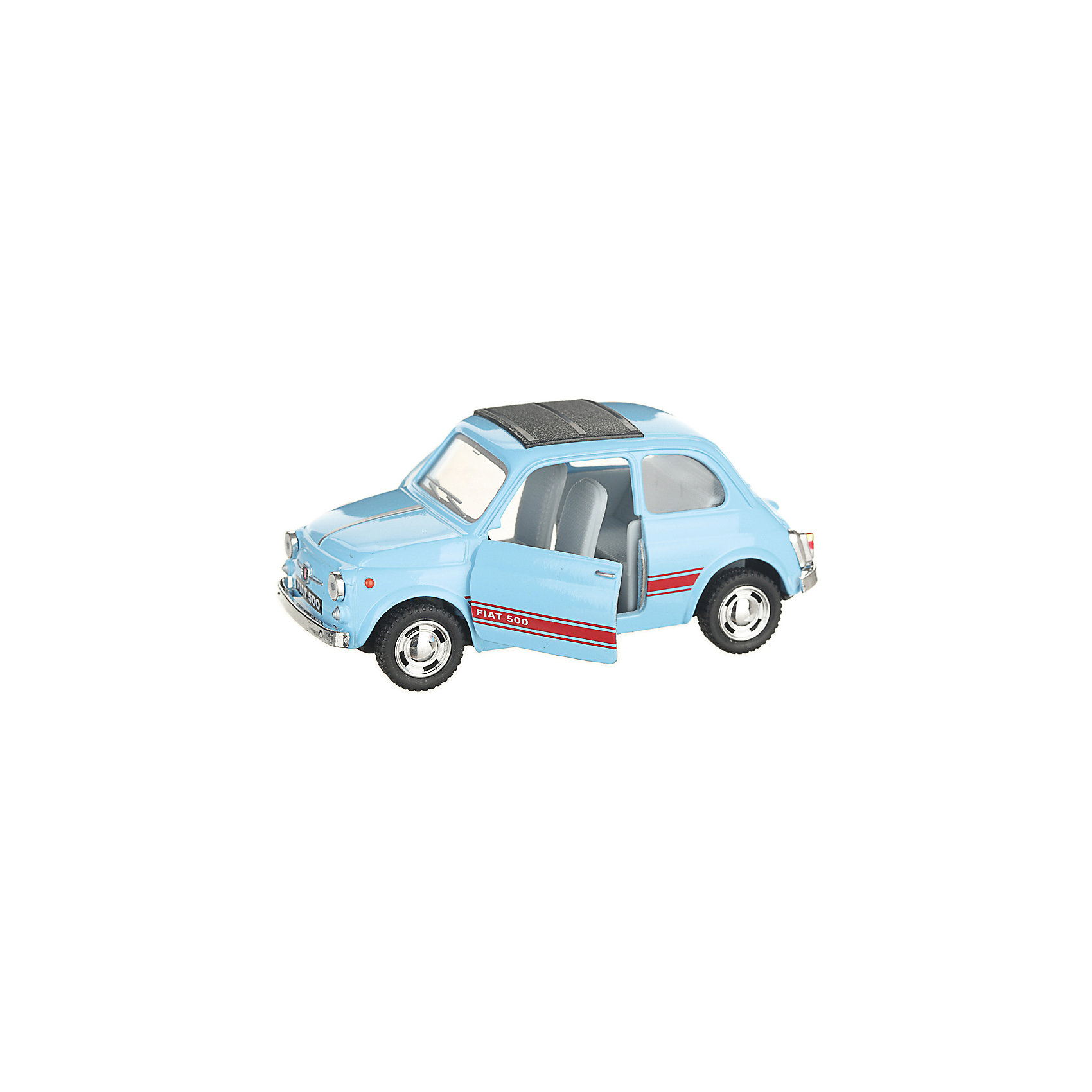 фото Коллекционная машинка Serinity Toys Fiat 500, голубая