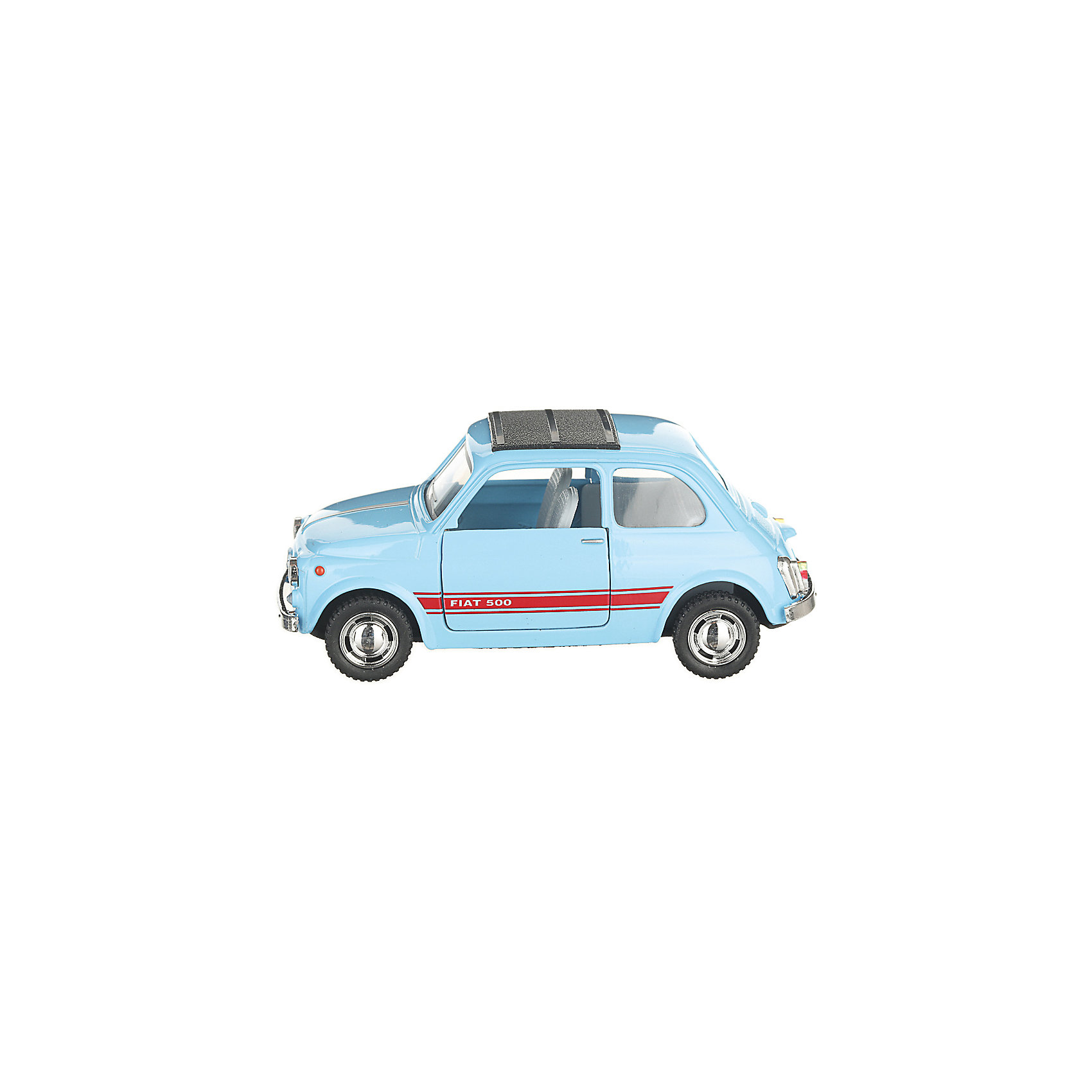 фото Коллекционная машинка Serinity Toys Fiat 500, голубая