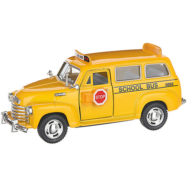 

Коллекционная машинка Serinity Toys Школьный Chevrolet, жёлтая