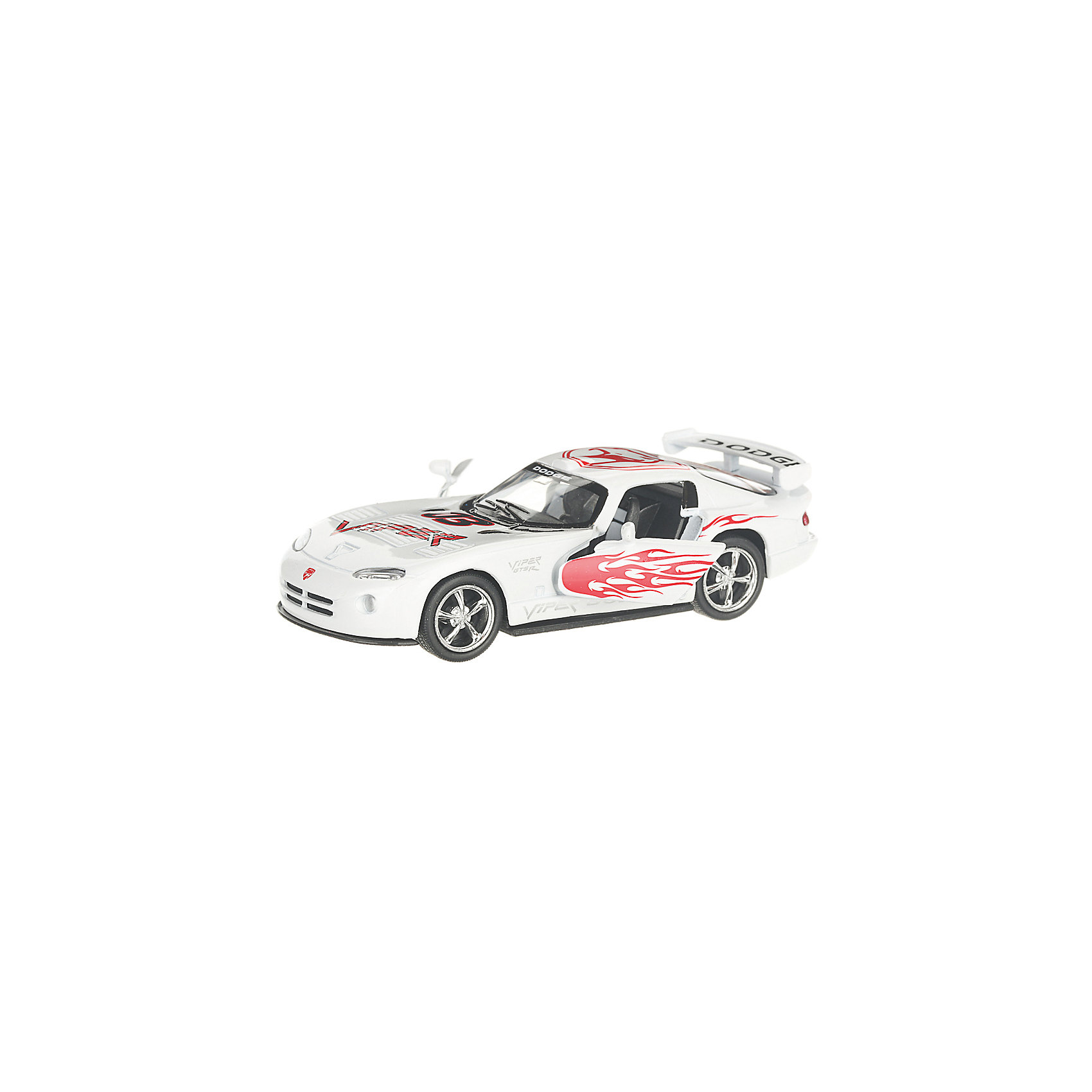 Коллекционная машинка Dodge Viper раскрашенный, белая Serinity Toys 13232999