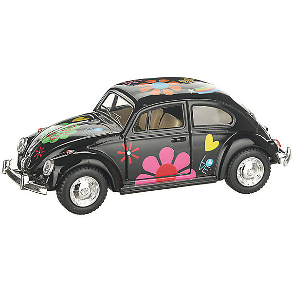 

Коллекционная машинка Serinity Toys Volkswagen Beetle Classical раскрашенный, чёрная