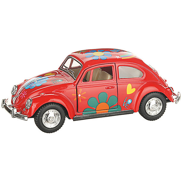 фото Коллекционная машинка Serinity Toys Volkswagen Beetle Classical раскрашенный, красная