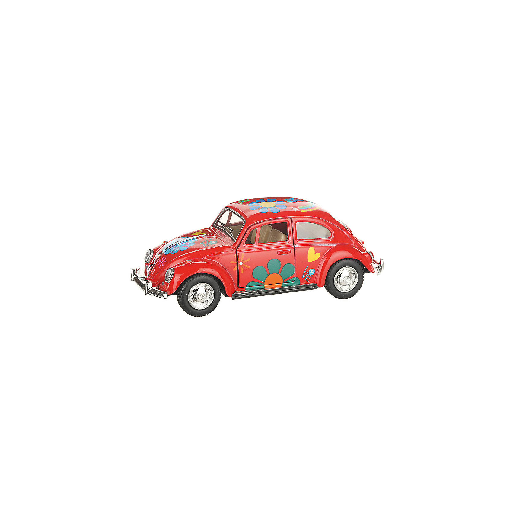 фото Коллекционная машинка Serinity Toys Volkswagen Beetle Classical раскрашенный, красная