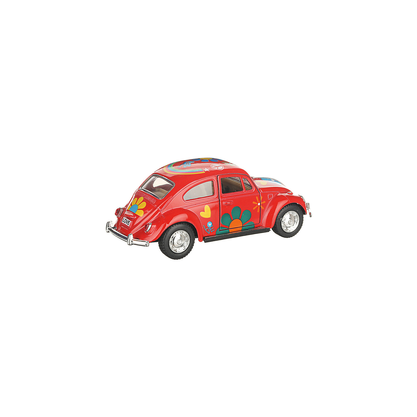 фото Коллекционная машинка Serinity Toys Volkswagen Beetle Classical раскрашенный, красная