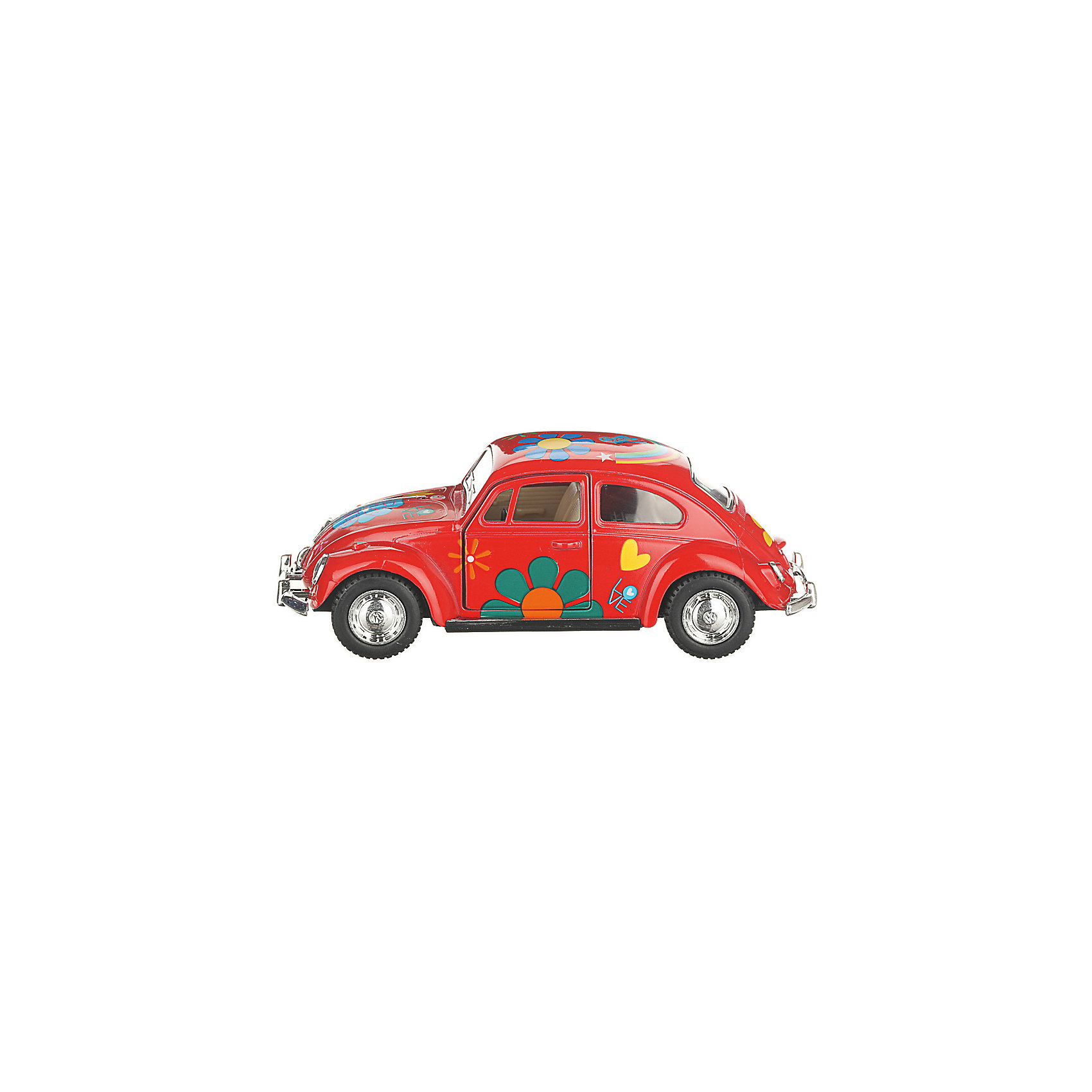 фото Коллекционная машинка Serinity Toys Volkswagen Beetle Classical раскрашенный, красная