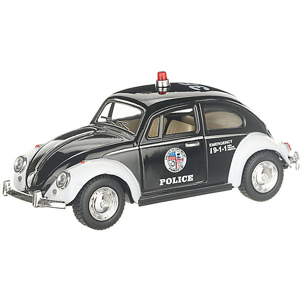 

Коллекционная машинка Serinity Toys Volkswagen Beetle Classical Полиция, чёрная