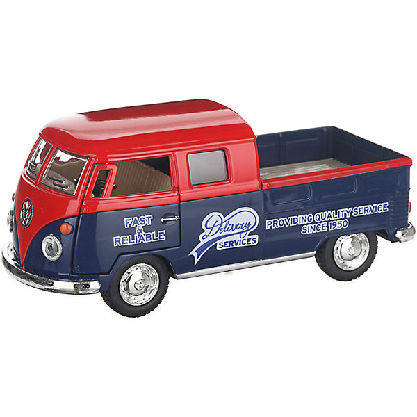 

Коллекционная машинка Serinity Toys 1963 Volkswagen Пикап, красно-синяя