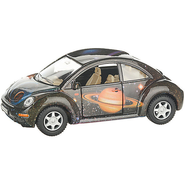 

Металлическая машинка Serinity Toys Volkswagen Beetle New, чёрная