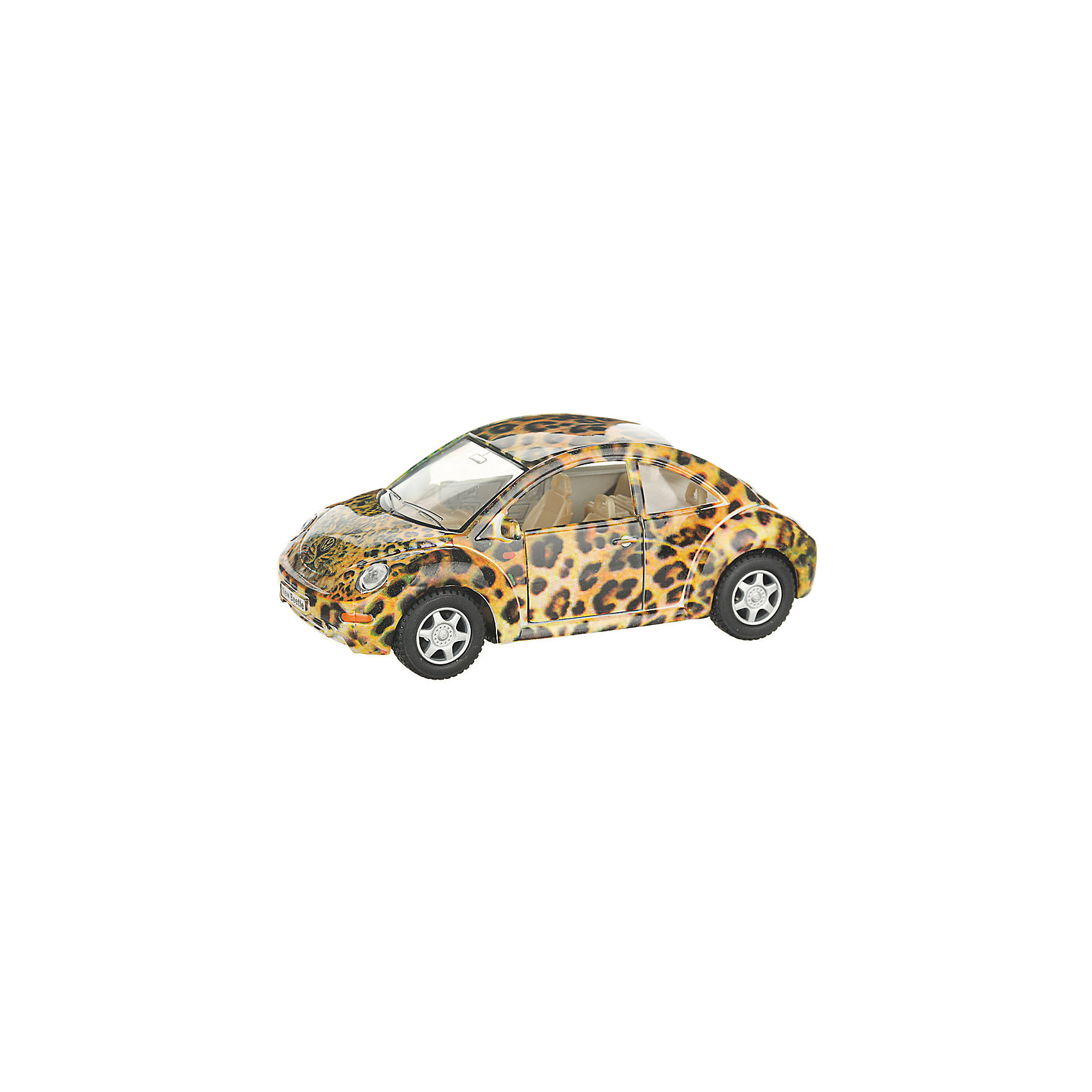 фото Коллекционная машинка Serinity Toys Volkswagen Beetle New, леопардовая