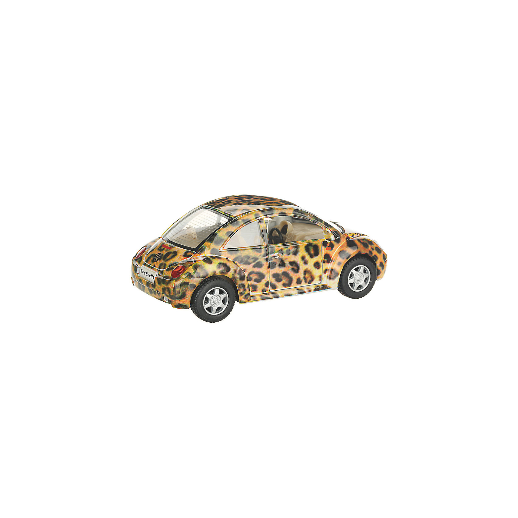 фото Коллекционная машинка Serinity Toys Volkswagen Beetle New, леопардовая