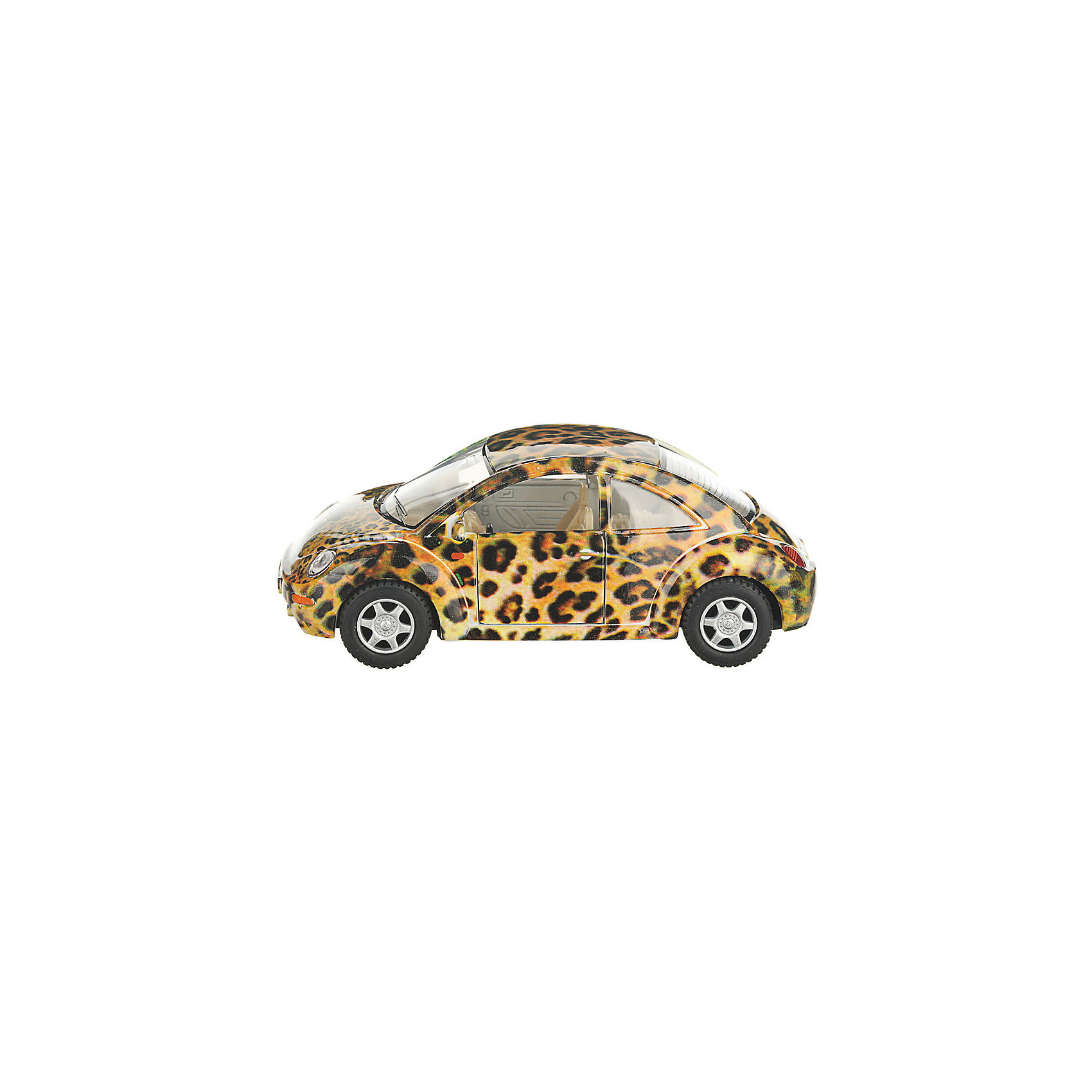 фото Коллекционная машинка Serinity Toys Volkswagen Beetle New, леопардовая