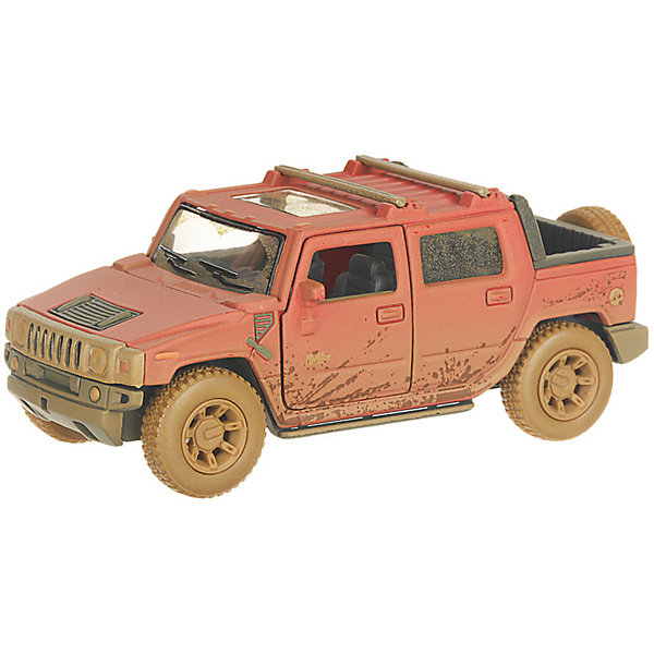 Коллекционная машинка Hummer Н2 грязный, красная Serinity Toys 13233122