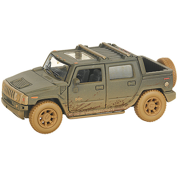 фото Коллекционная машинка Serinity Toys Hummer Н2 грязный, чёрная