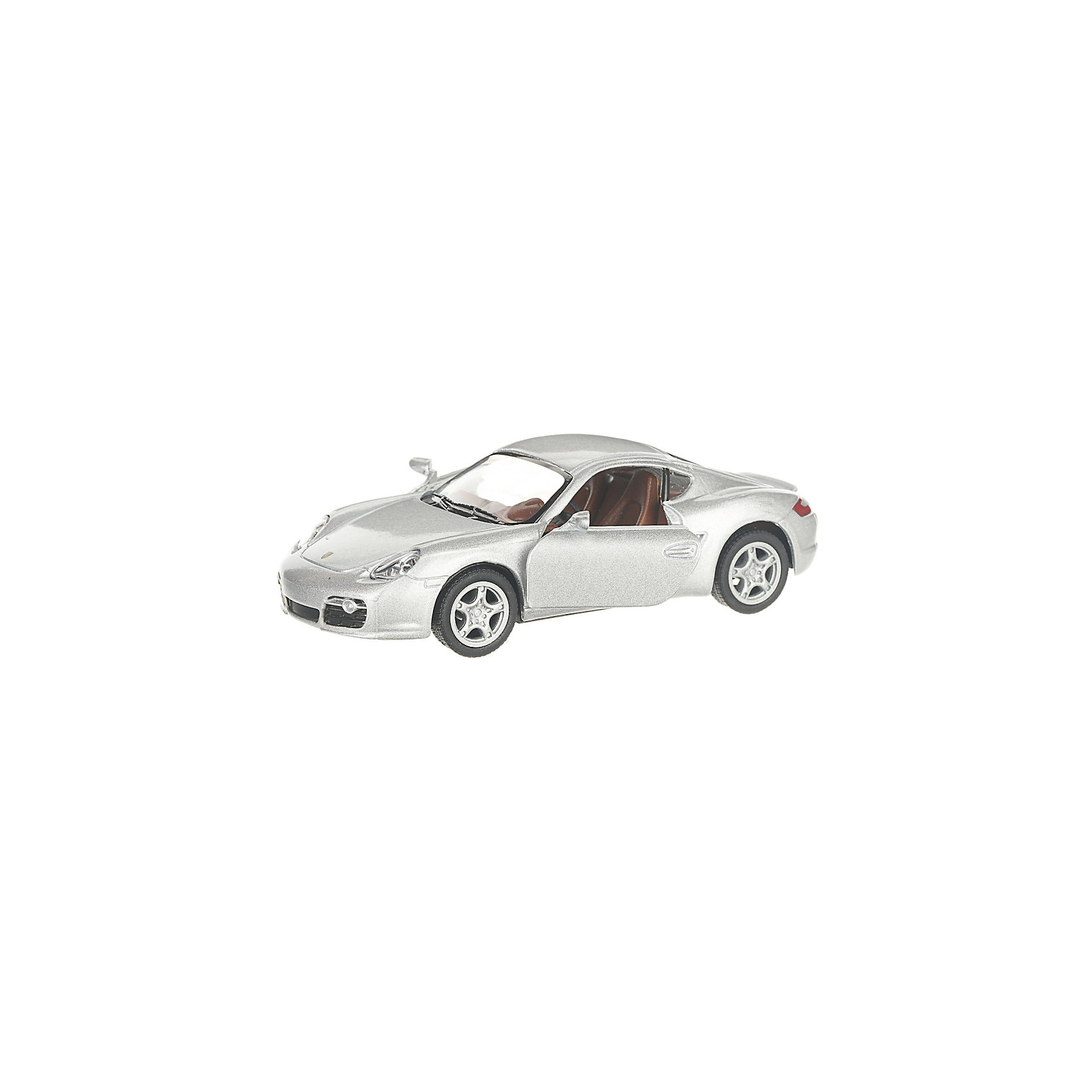 фото Коллекционная машинка serinity toys porsche cayman, серебристая