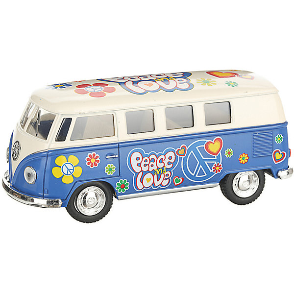 

Коллекционная машинка Serinity Toys 1962 Volkswagen Classical Bus, бежево-голубой
