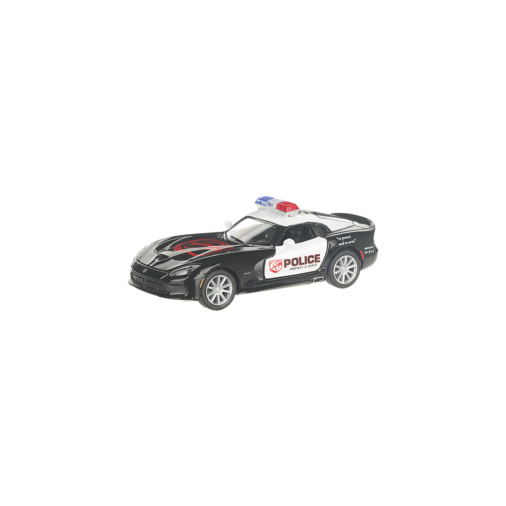 фото Коллекционная машинка serinity toys 2013 dodge srt viper gts полиция, чёрно-белая