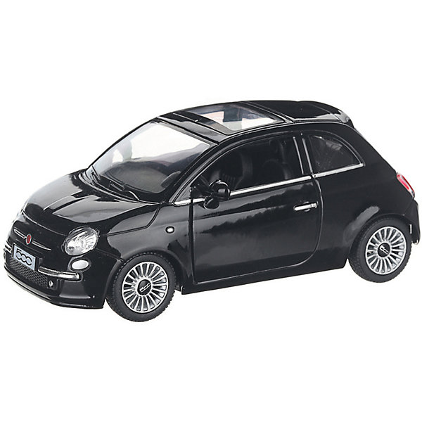 фото Коллекционная машинка serinity toys fiat 500, чёрная