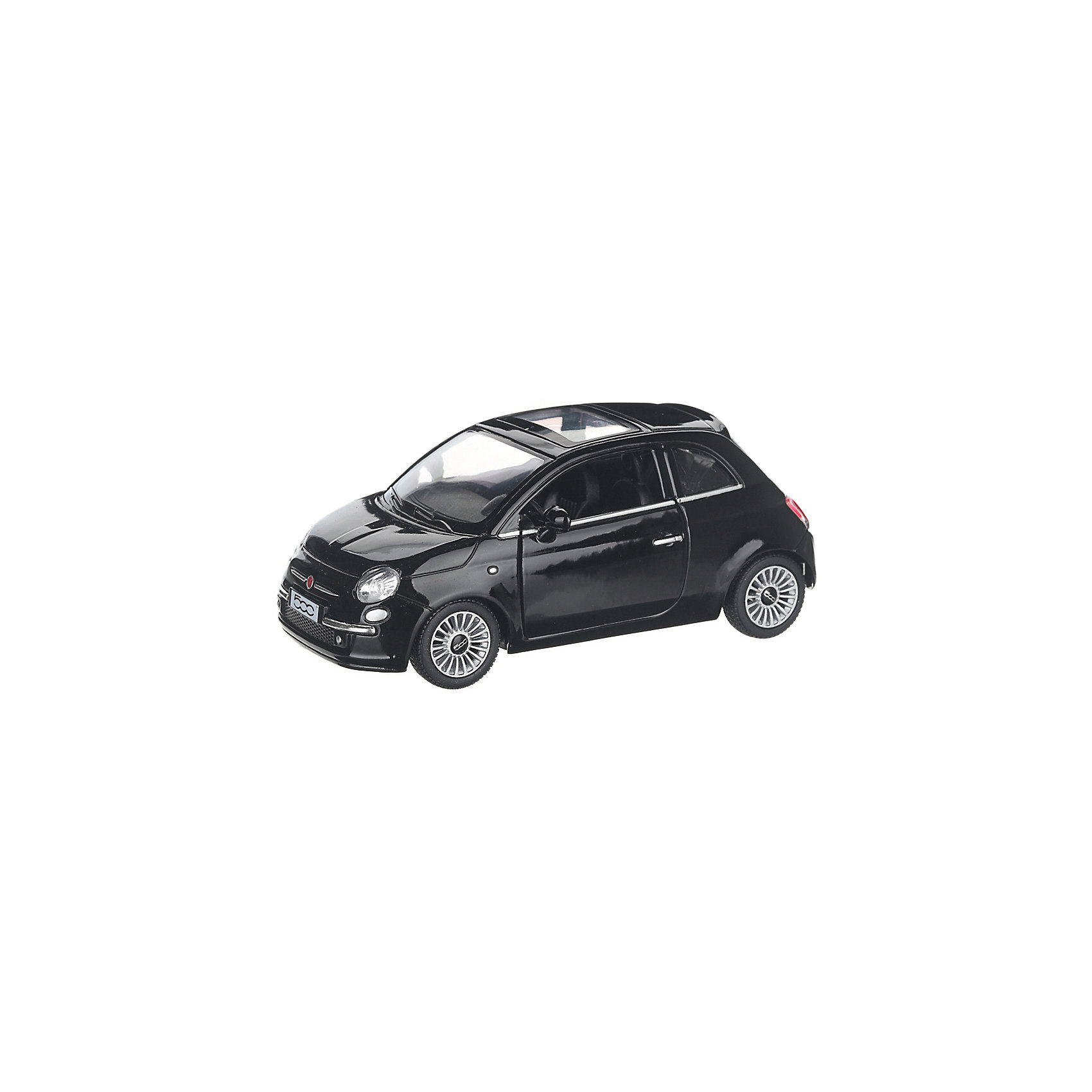 фото Коллекционная машинка serinity toys fiat 500, чёрная