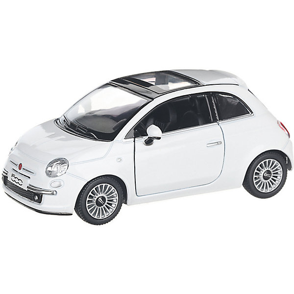 фото Коллекционная машинка serinity toys fiat 500, белая