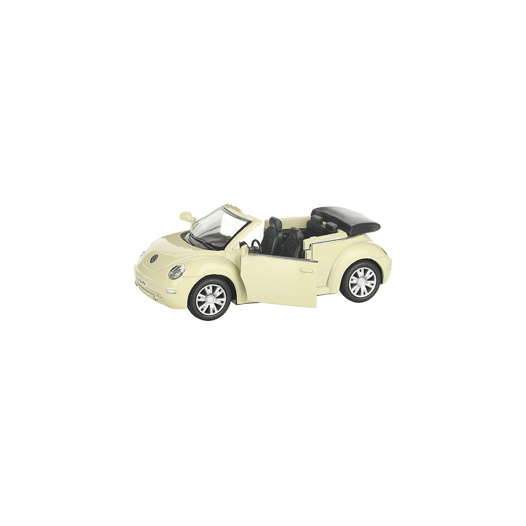 Коллекционная машинка Volkswagen Beetle кабриолет, жёлтая Serinity Toys 13233200