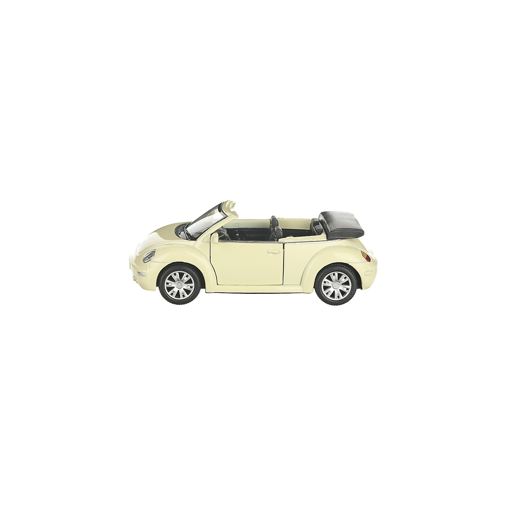 Коллекционная машинка Volkswagen Beetle кабриолет, жёлтая Serinity Toys 13233200