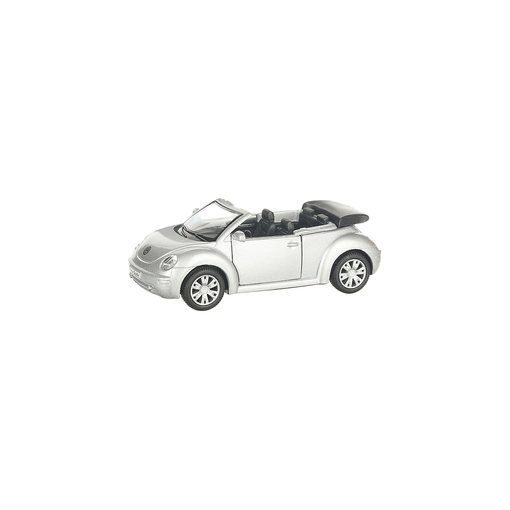 фото Коллекционная машинка Serinity Toys Volkswagen Beetle кабриолет, серебристая