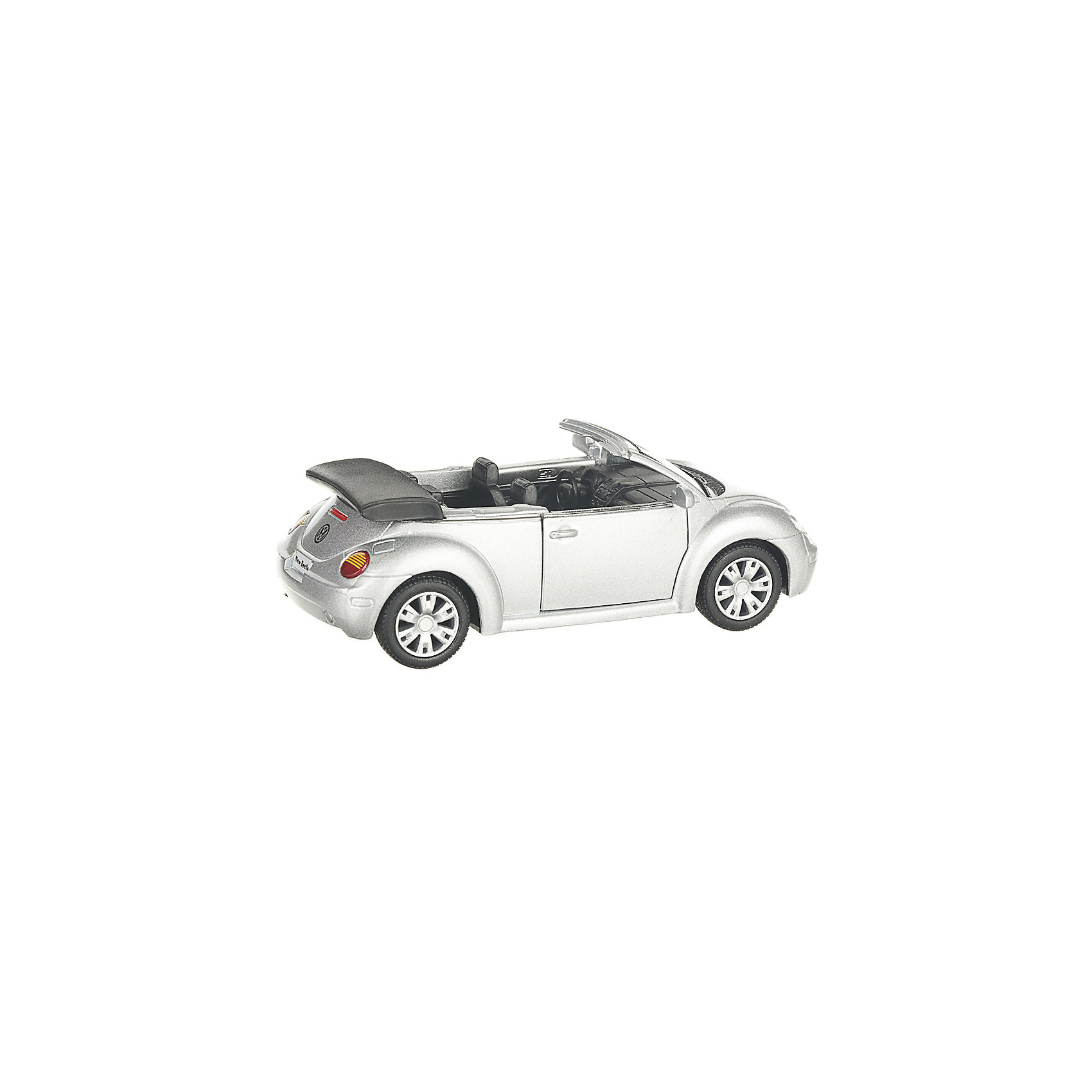 фото Коллекционная машинка Serinity Toys Volkswagen Beetle кабриолет, серебристая