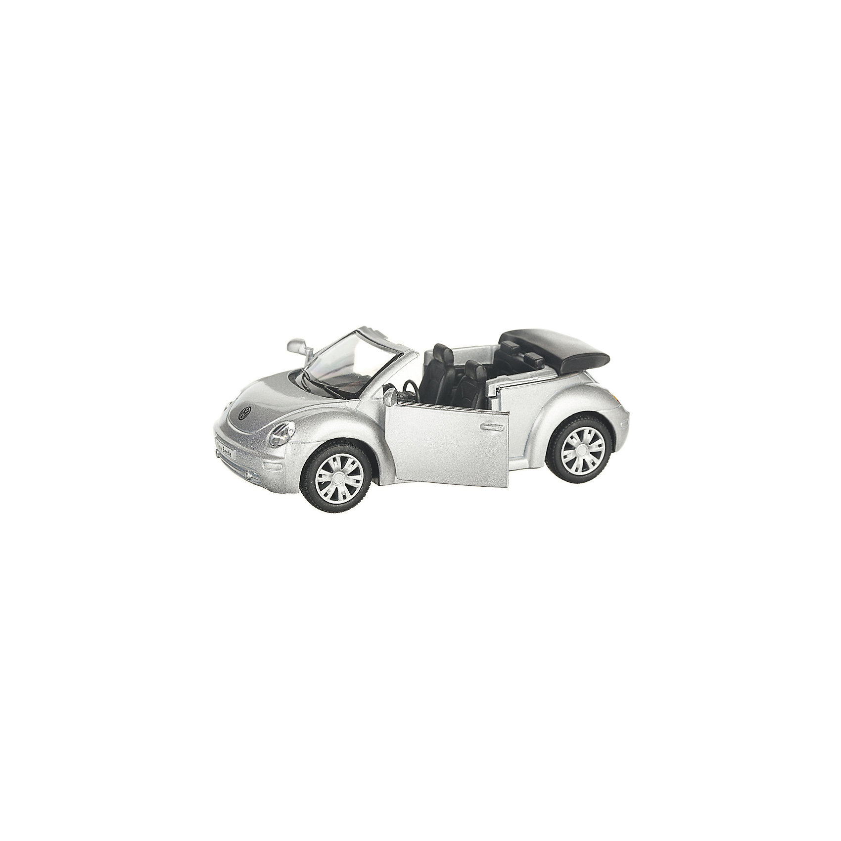 фото Коллекционная машинка Serinity Toys Volkswagen Beetle кабриолет, серебристая