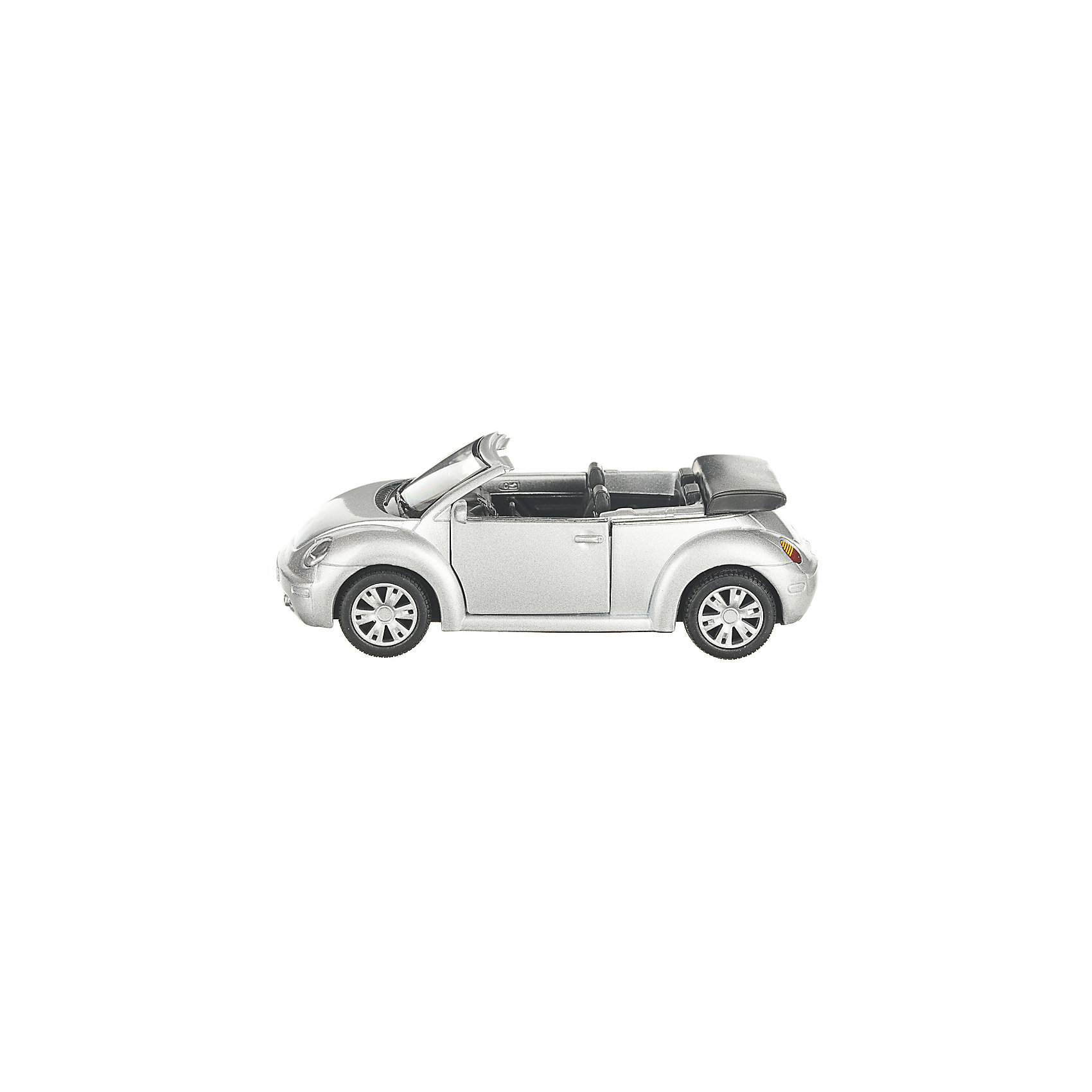 фото Коллекционная машинка Serinity Toys Volkswagen Beetle кабриолет, серебристая