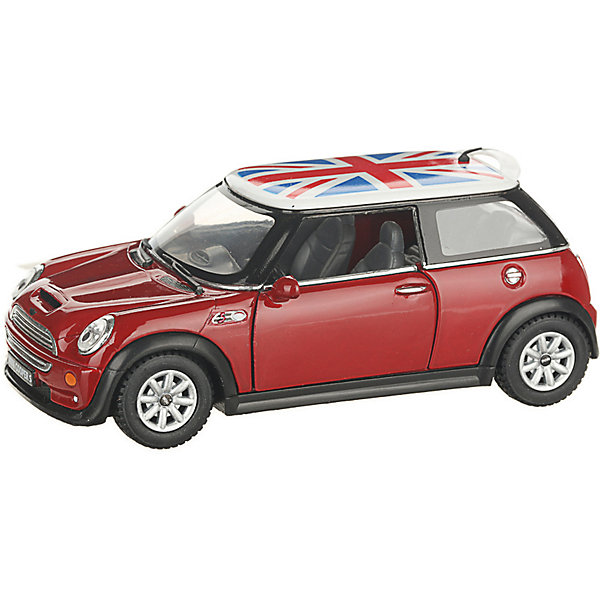 

Коллекционная машинка Serinity Toys Mini Cooper S с флагом, красная