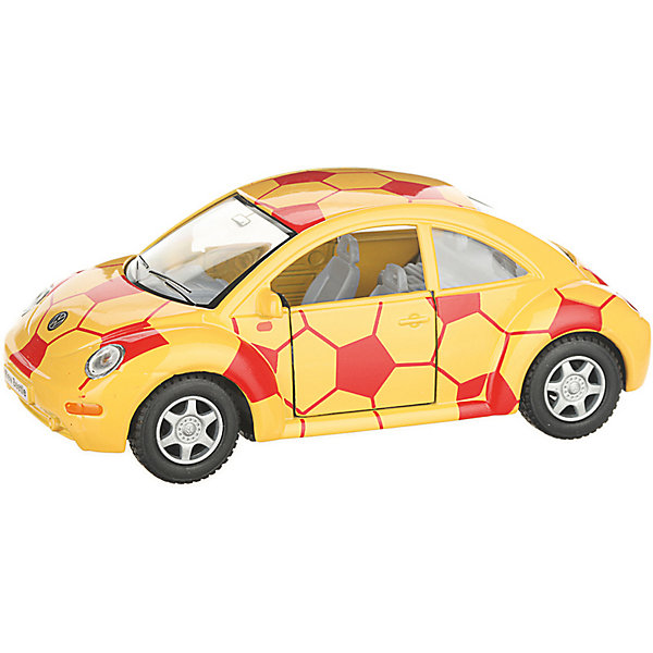 

Коллекционная машинка Serinity Toys Volkswagen Beetle New Футбольный, жёлтая