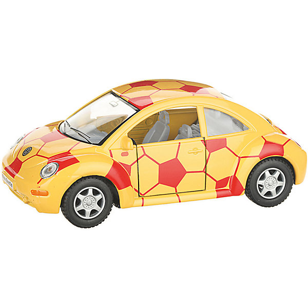 фото Коллекционная машинка serinity toys volkswagen beetle new футбольный, жёлтая