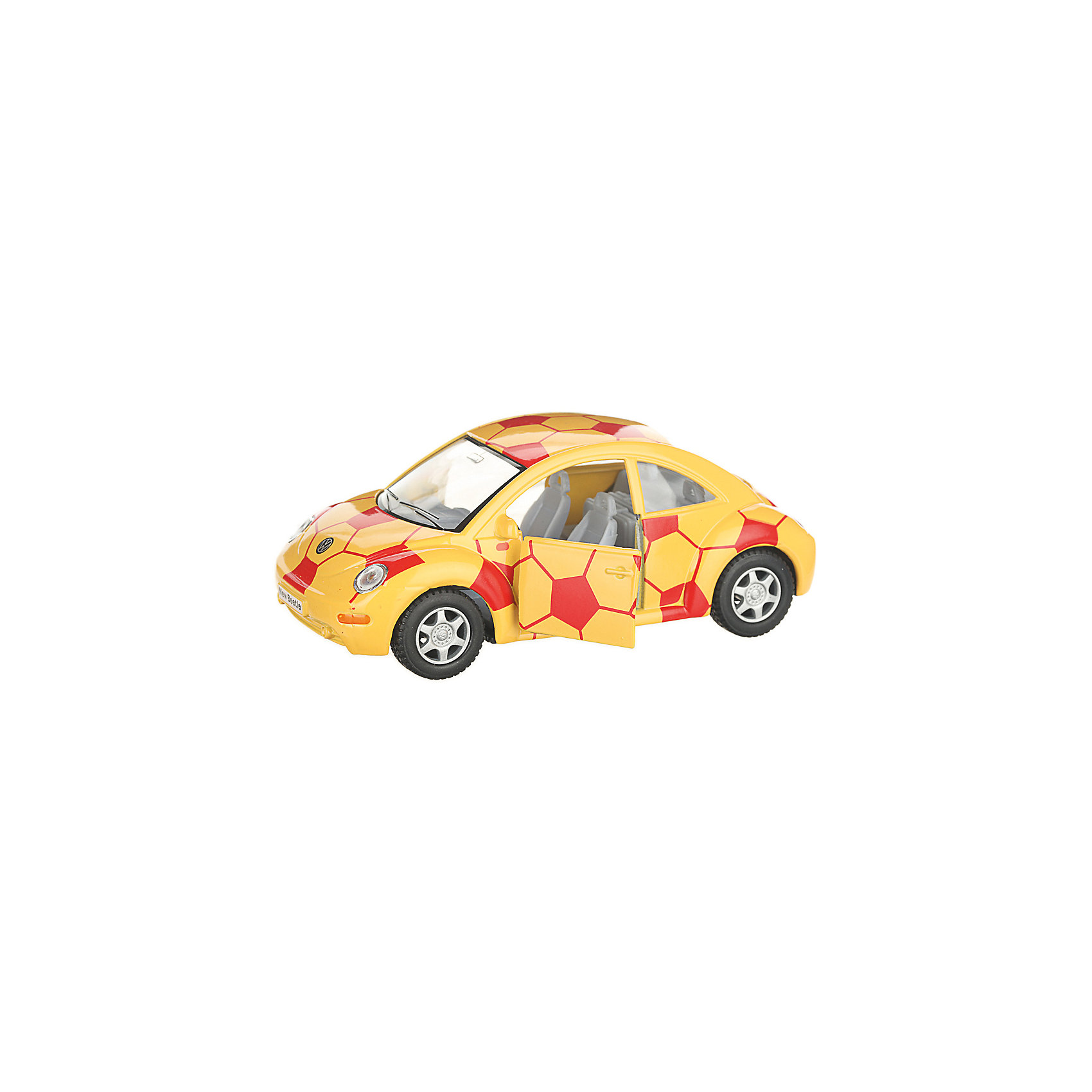 фото Коллекционная машинка serinity toys volkswagen beetle new футбольный, жёлтая