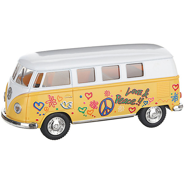 

Металлический автобус Serinity Toys Volkswagen Classical раскрашенный, жёлтая