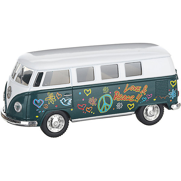 

Металлический автобус Serinity Toys Volkswagen Classical раскрашенный, зелёная