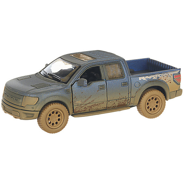 

Металлическая машинка Serinity Toys 2013 Ford F-150 SVT Raptor грязный, синяя