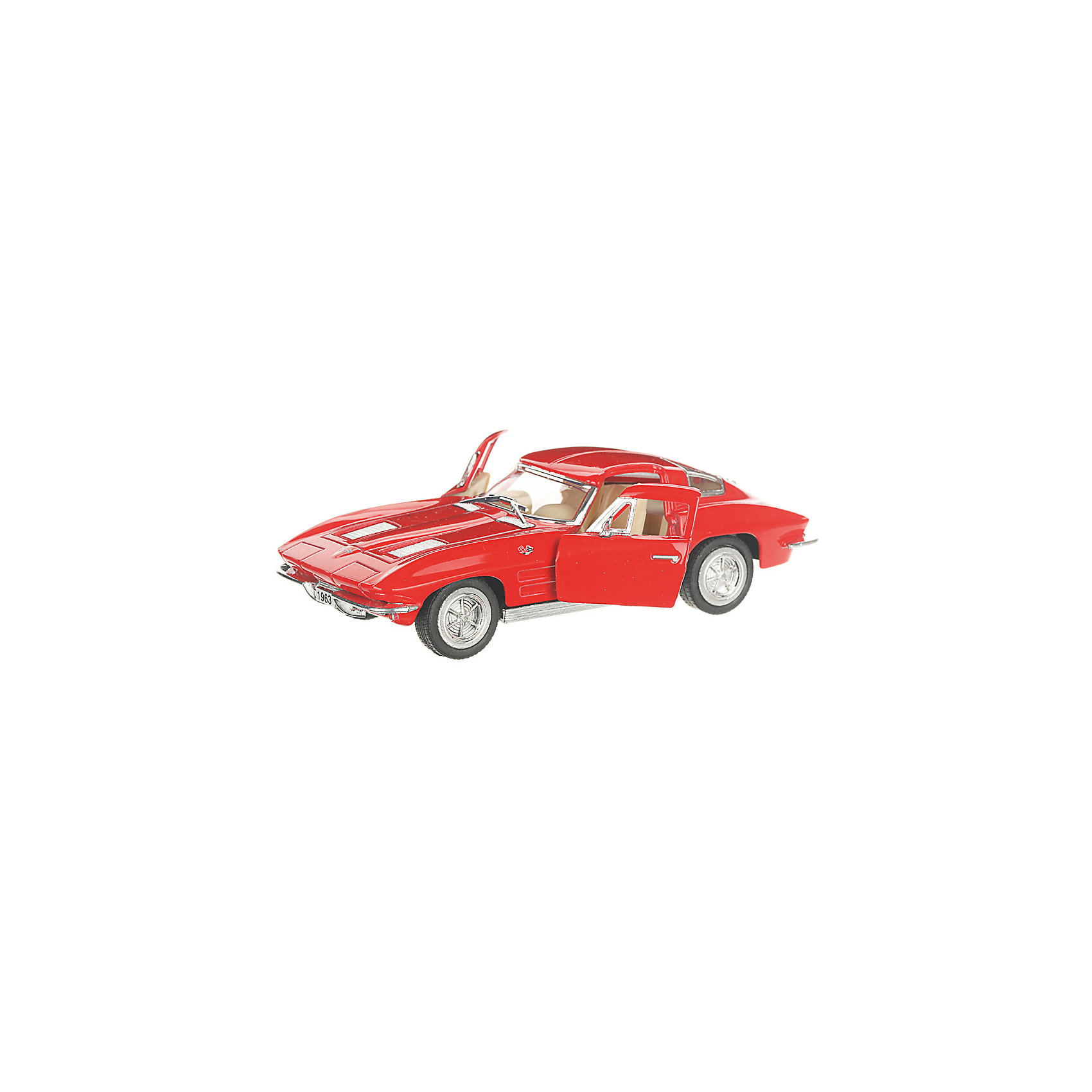 фото Коллекционная машинка serinity toys 1963 chevrolet corvette sting ray, красная