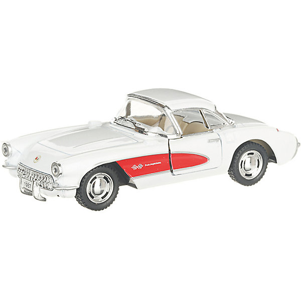 Коллекционная машинка Chevrolet Corvette, белая Serinity Toys 13233314