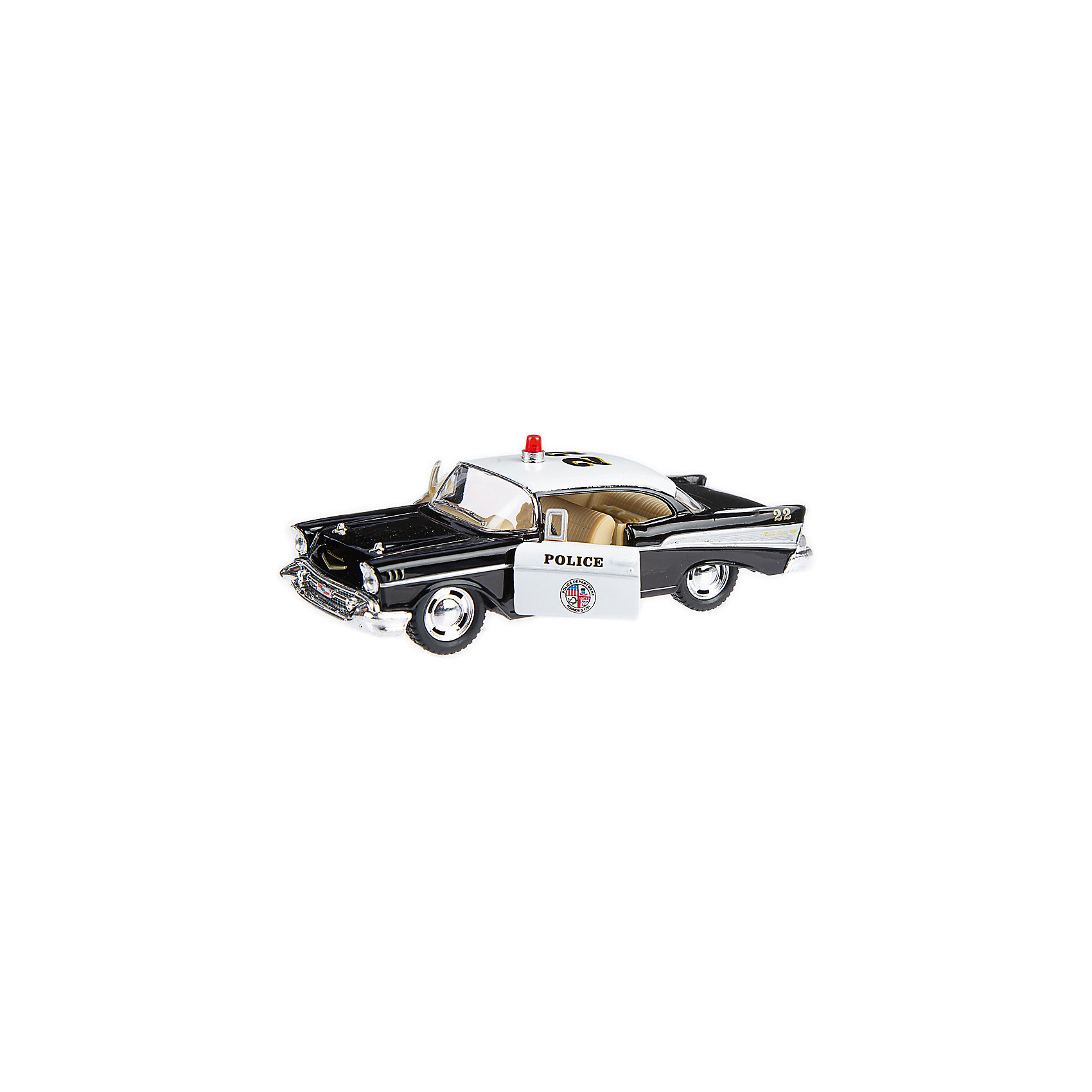 фото Коллекционная машинка Serinity Toys Chevrolet Bel Air Полиция, чёрно-белая